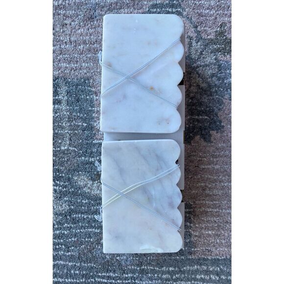 Threshold Studio McGee 2 Marble with Gold Marble Stocking Holder (with flaw) - Picture 10 of 12